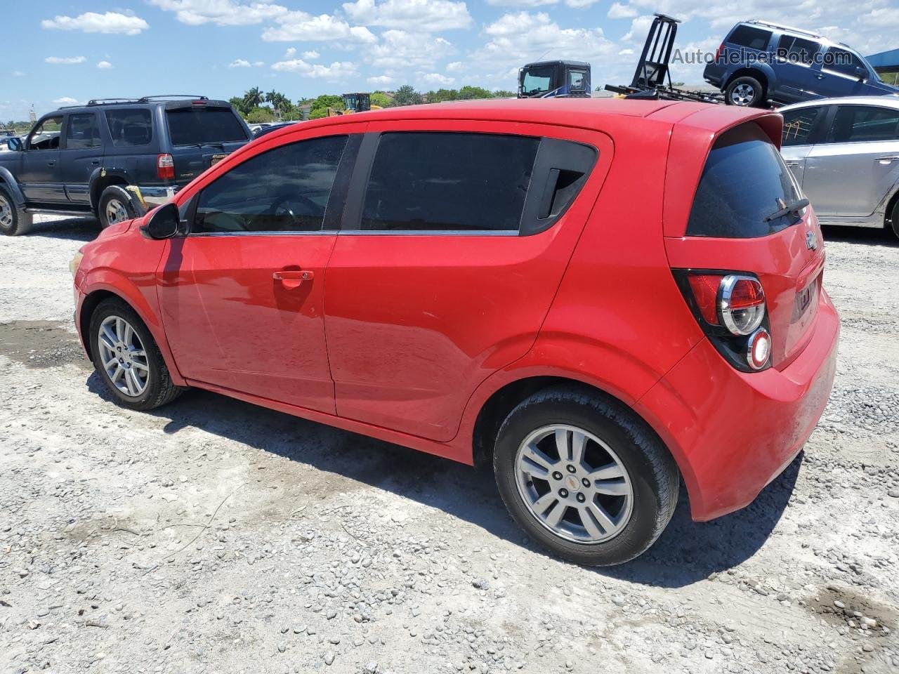 2014 Chevrolet Sonic Lt Red vin: 1G1JC6SG8E4155865