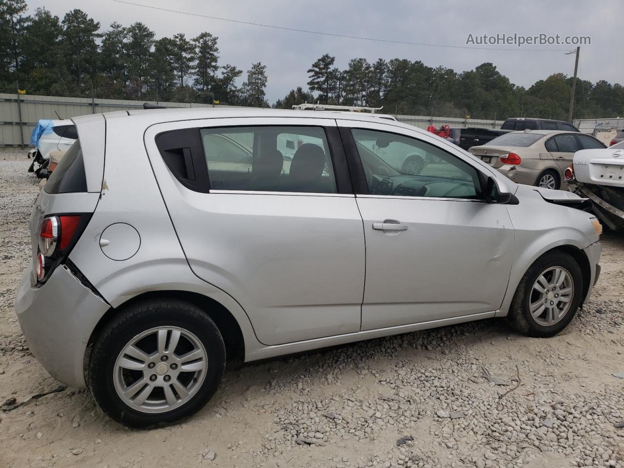 2013 Chevrolet Sonic Lt Silver vin: 1G1JC6SG9D4229258