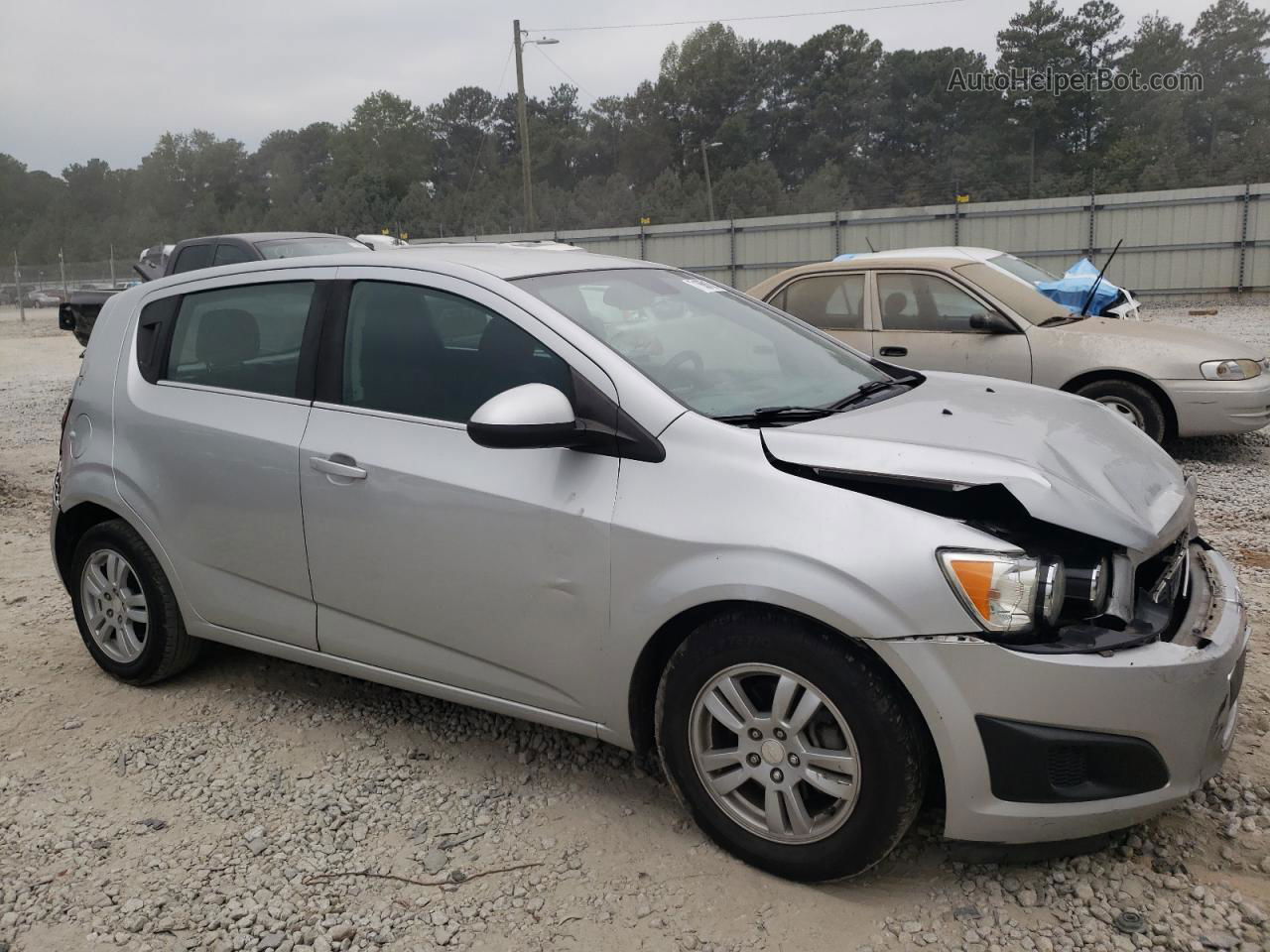 2013 Chevrolet Sonic Lt Silver vin: 1G1JC6SG9D4229258