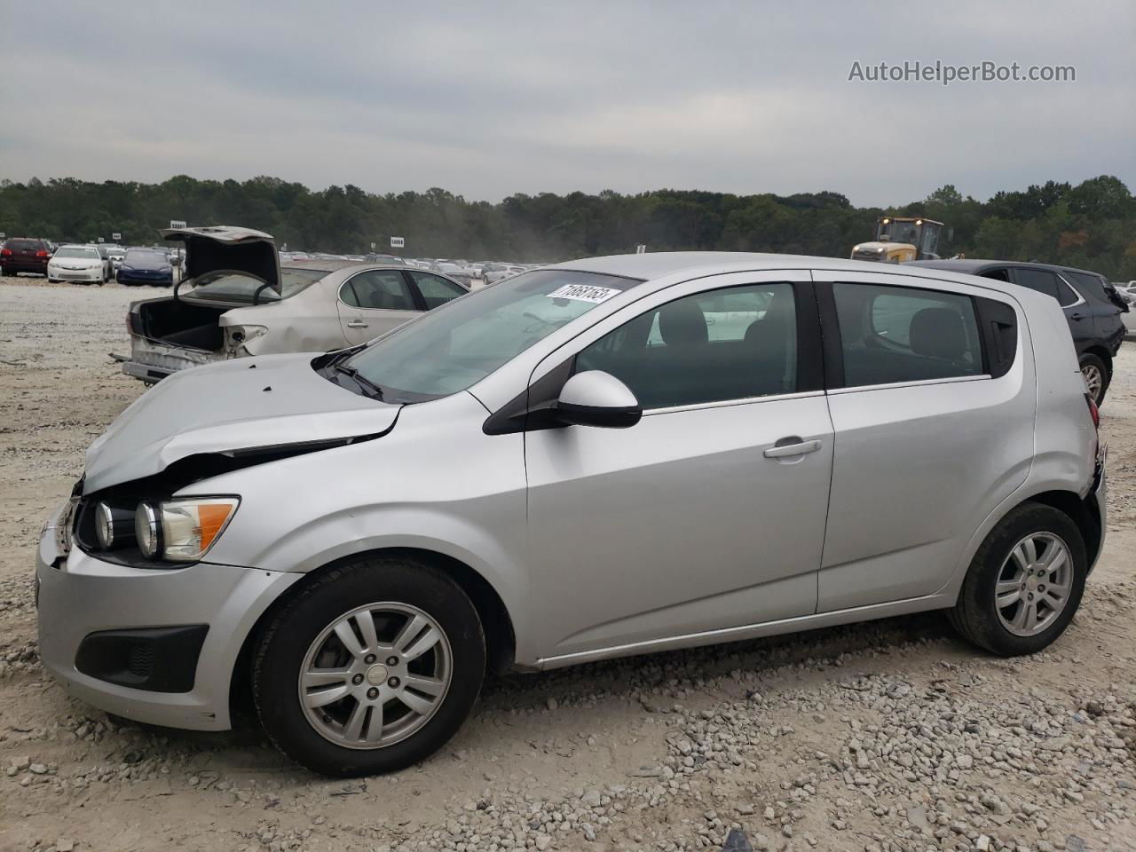 2013 Chevrolet Sonic Lt Silver vin: 1G1JC6SG9D4229258