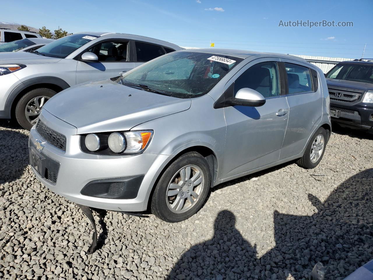 2013 Chevrolet Sonic Lt Серебряный vin: 1G1JC6SGXD4198974