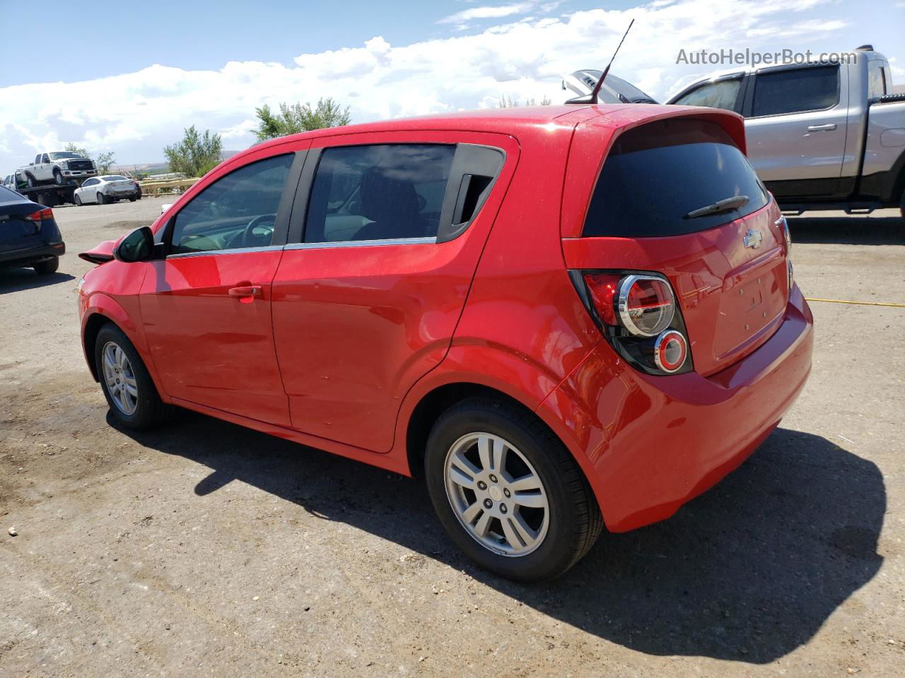 2013 Chevrolet Sonic Lt Red vin: 1G1JC6SGXD4233447