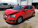 2013 Chevrolet Sonic Lt Red vin: 1G1JC6SGXD4233447