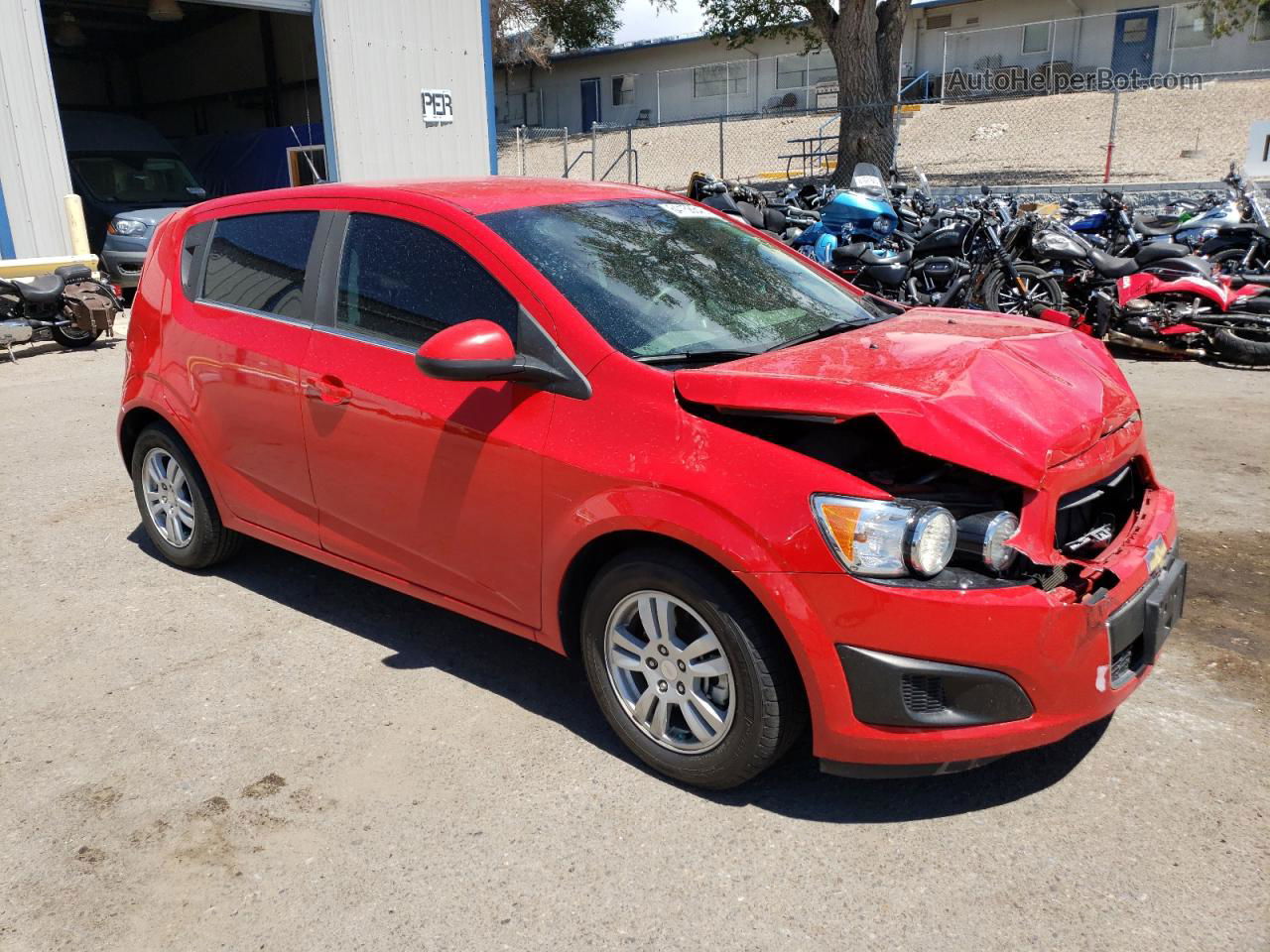 2013 Chevrolet Sonic Lt Red vin: 1G1JC6SGXD4233447