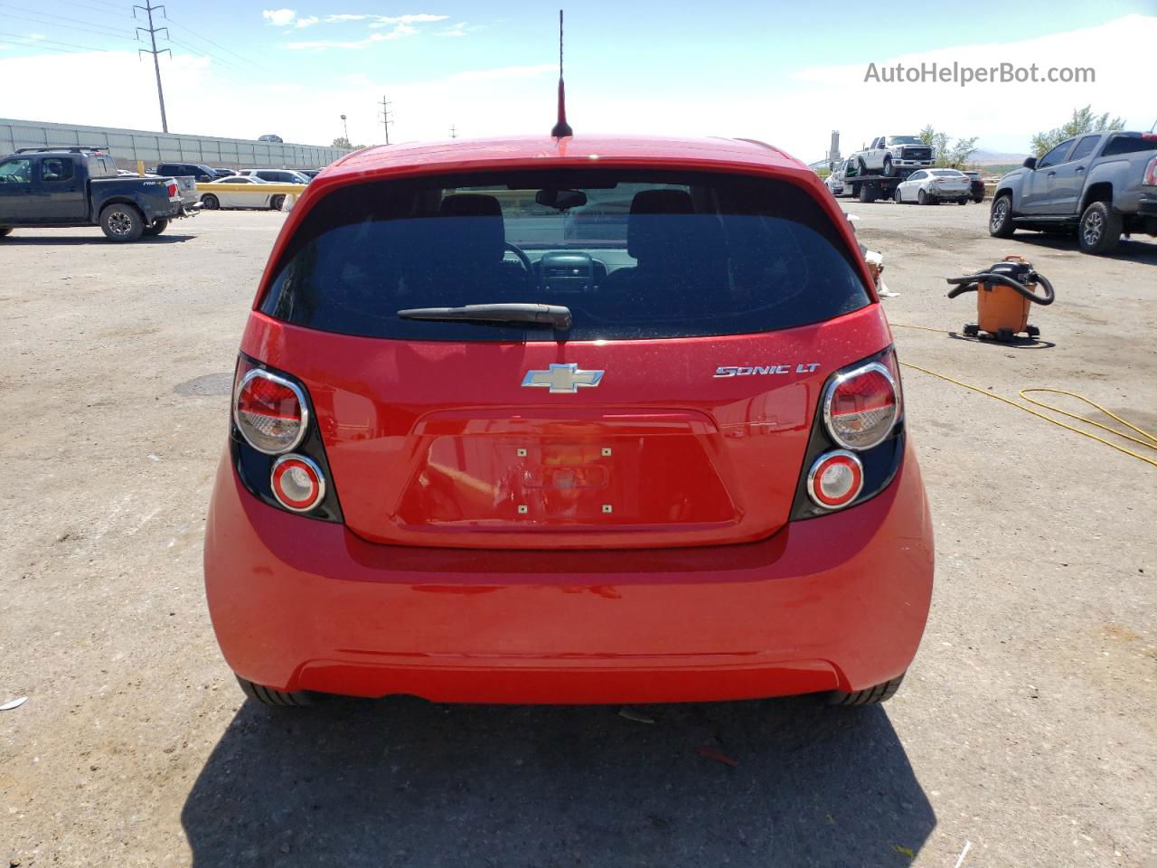 2013 Chevrolet Sonic Lt Red vin: 1G1JC6SGXD4233447