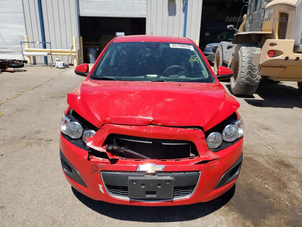 2013 Chevrolet Sonic Lt Red vin: 1G1JC6SGXD4233447