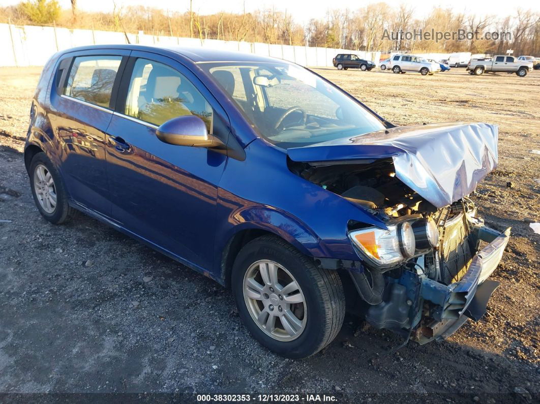 2014 Chevrolet Sonic Lt Auto Blue vin: 1G1JC6SGXE4210297