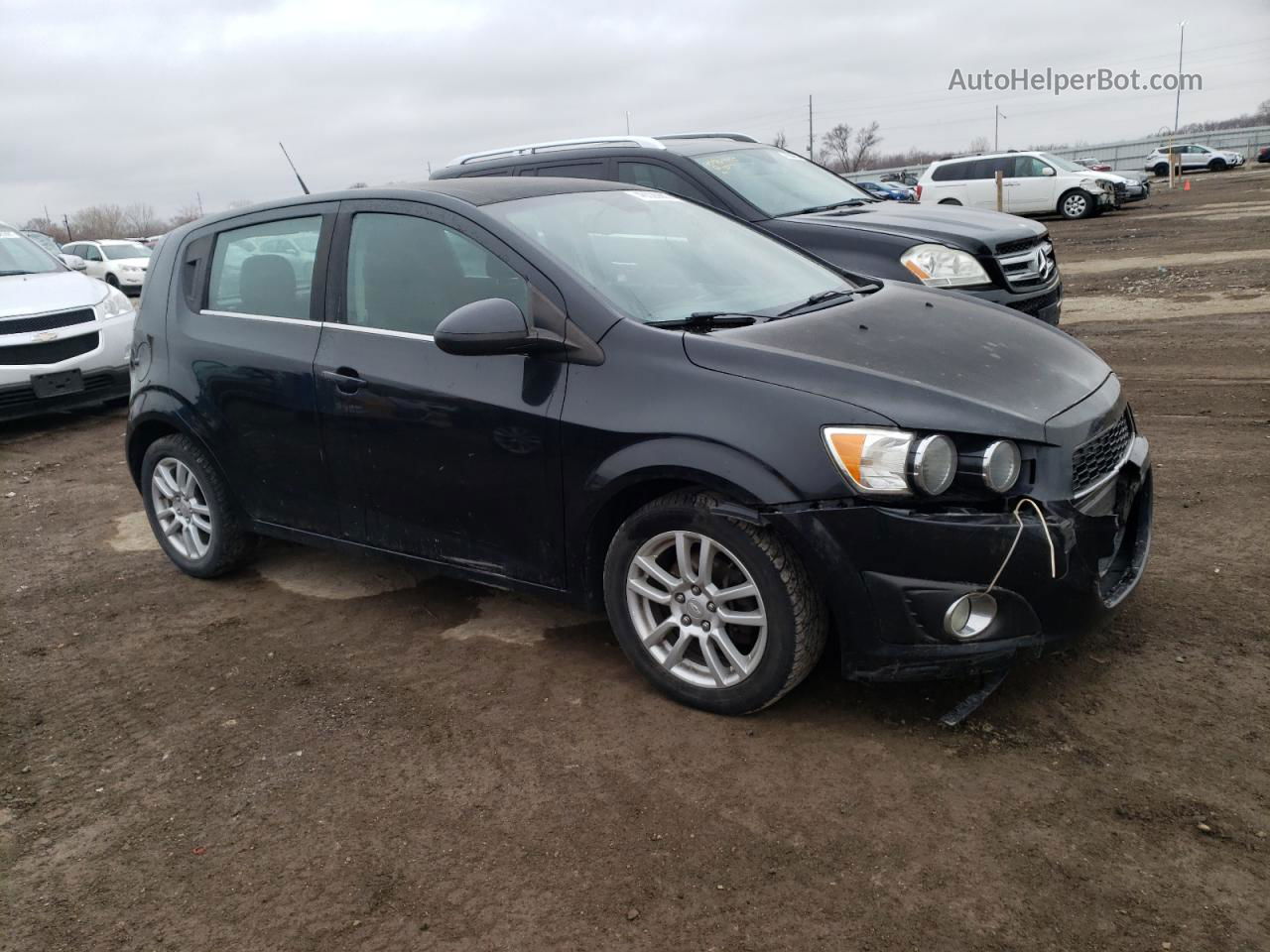 2013 Chevrolet Sonic Lt Черный vin: 1G1JC6SH0D4133964