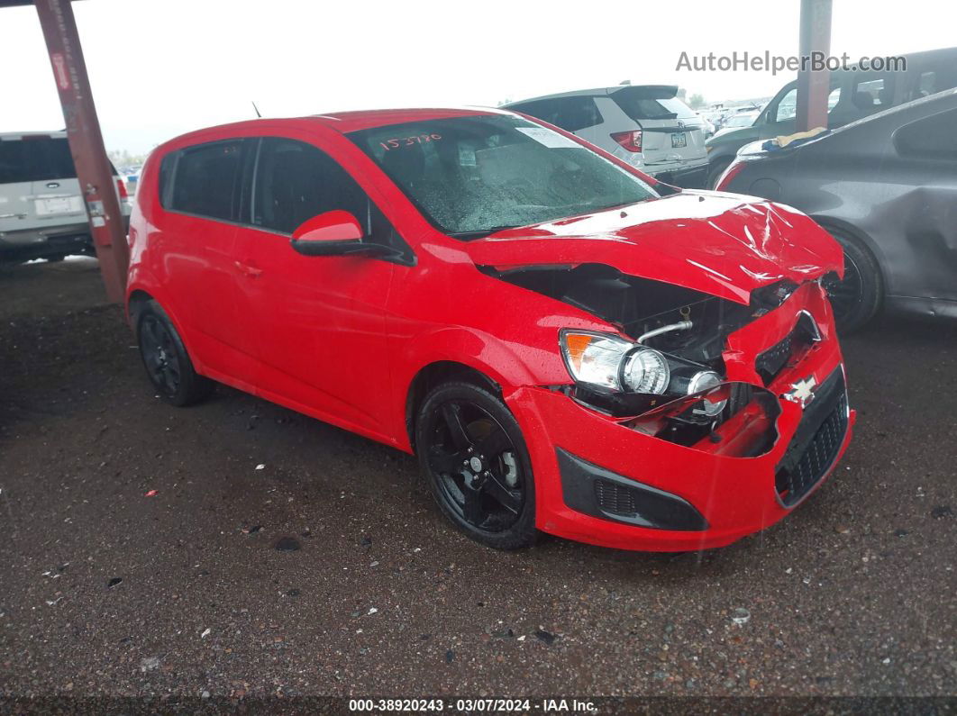 2014 Chevrolet Sonic Lt Auto Red vin: 1G1JC6SH0E4153780