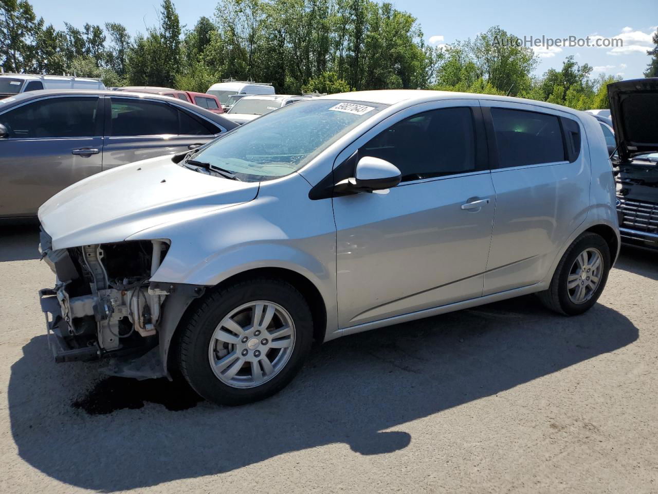 2013 Chevrolet Sonic Lt Silver vin: 1G1JC6SH1D4246807