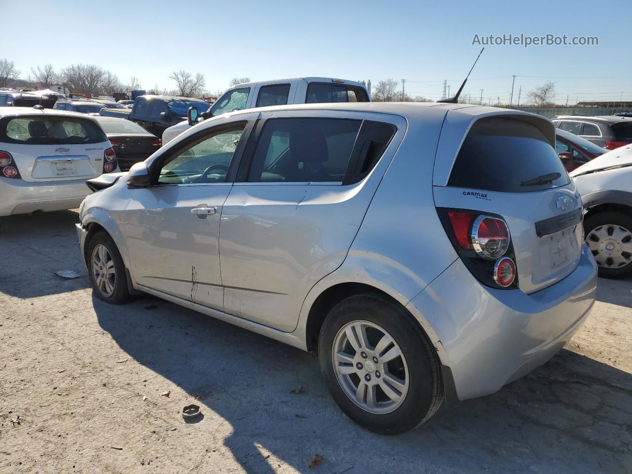 2014 Chevrolet Sonic Lt Silver vin: 1G1JC6SH1E4144859