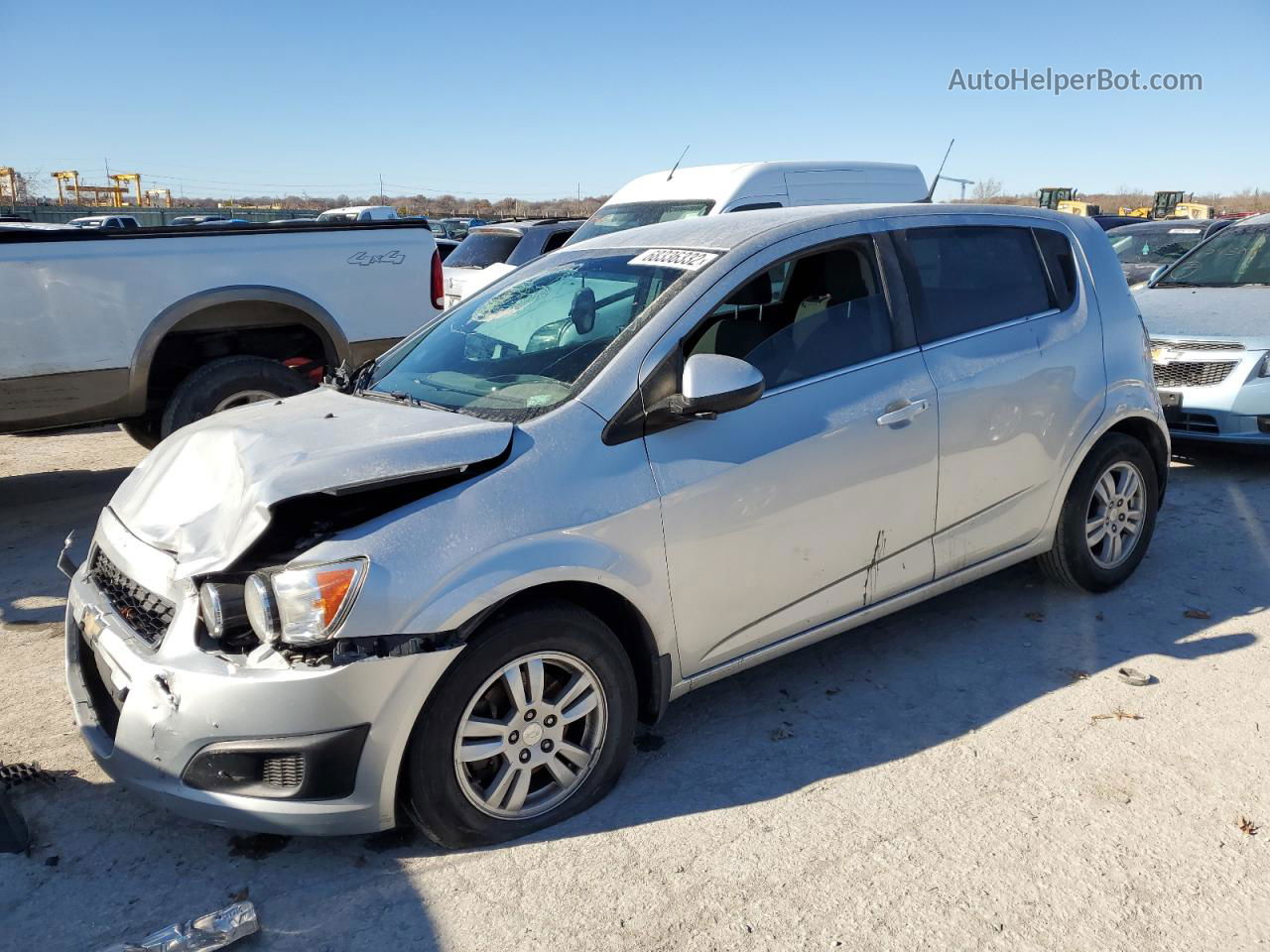 2014 Chevrolet Sonic Lt Silver vin: 1G1JC6SH1E4144859