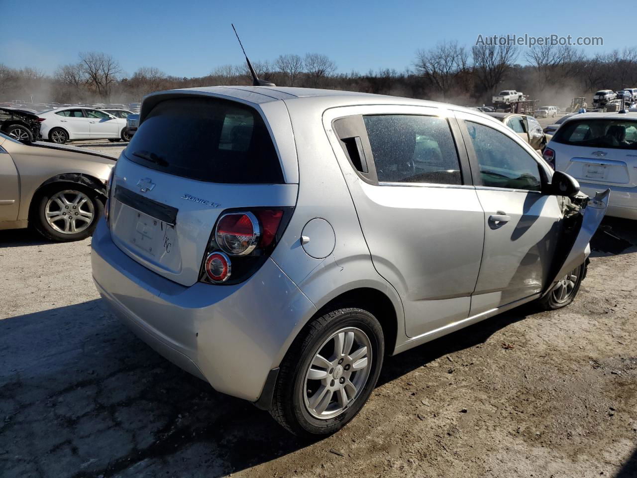 2014 Chevrolet Sonic Lt Silver vin: 1G1JC6SH1E4144859