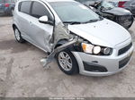 2013 Chevrolet Sonic Lt Auto Silver vin: 1G1JC6SH2D4148546