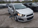 2013 Chevrolet Sonic Lt Auto Silver vin: 1G1JC6SH2D4148546