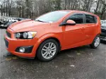 2013 Chevrolet Sonic Lt Orange vin: 1G1JC6SH2D4148689