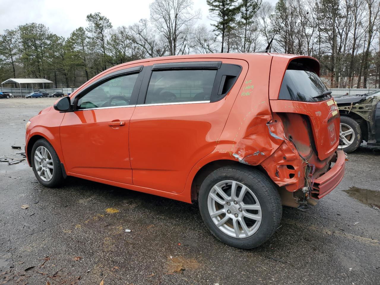 2013 Chevrolet Sonic Lt Orange vin: 1G1JC6SH2D4148689