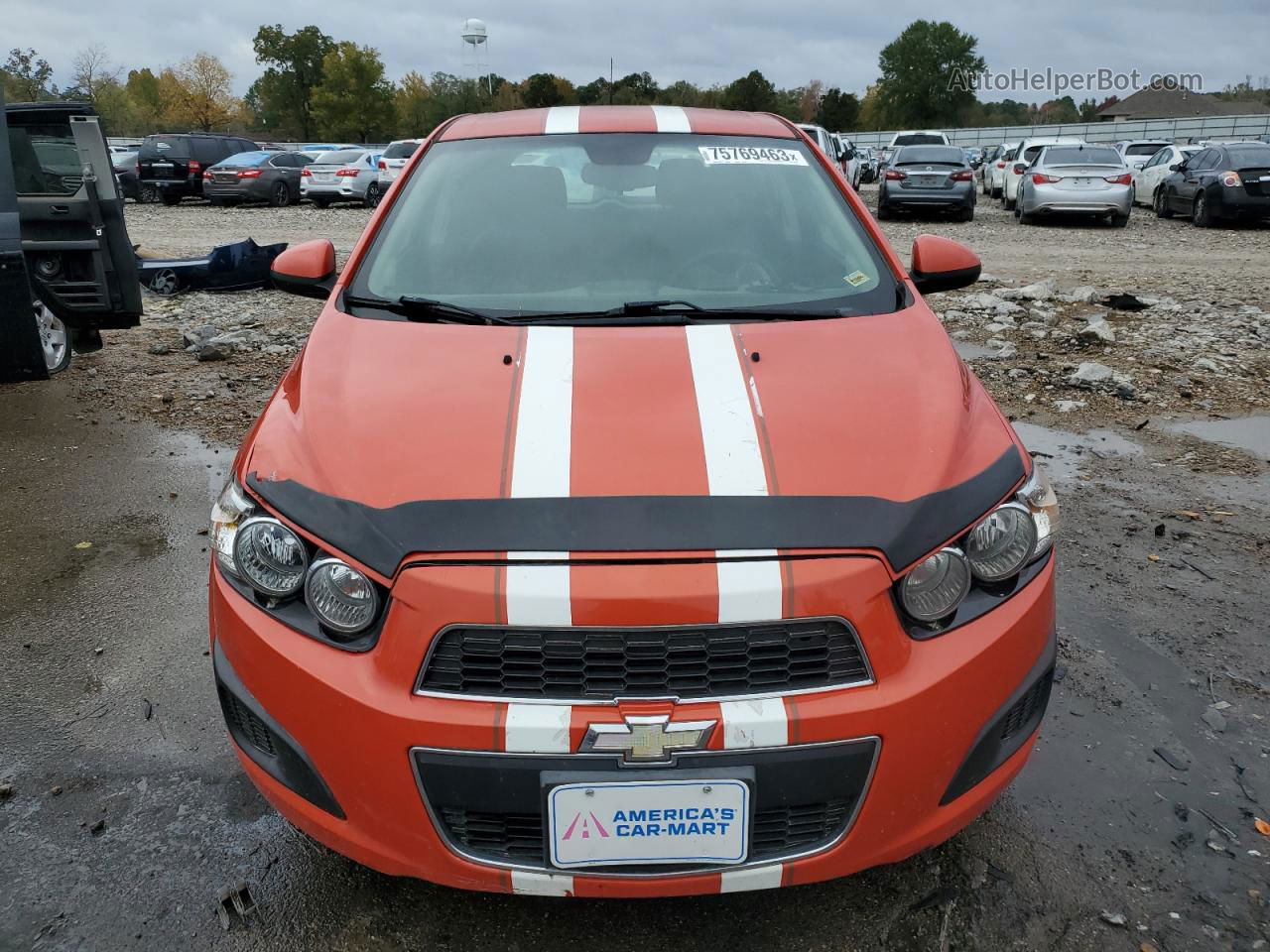 2013 Chevrolet Sonic Lt Оранжевый vin: 1G1JC6SH2D4161944