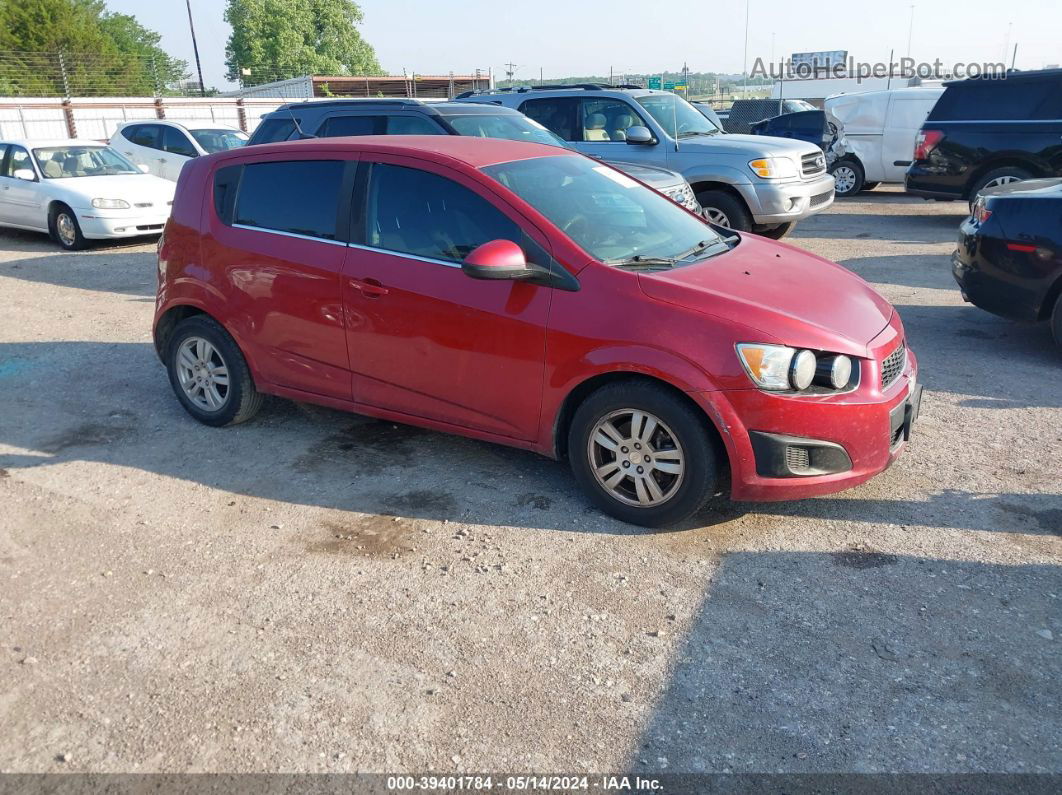 2013 Chevrolet Sonic Lt Auto Red vin: 1G1JC6SH2D4237128