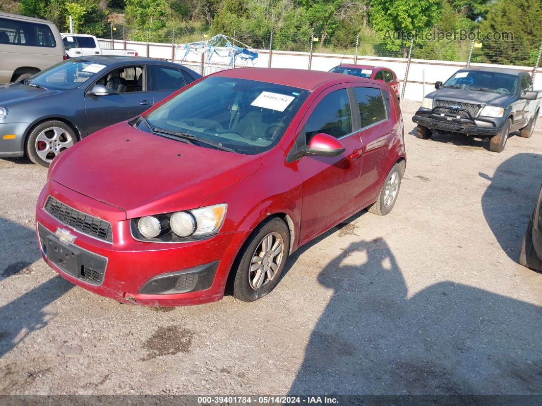 2013 Chevrolet Sonic Lt Auto Red vin: 1G1JC6SH2D4237128