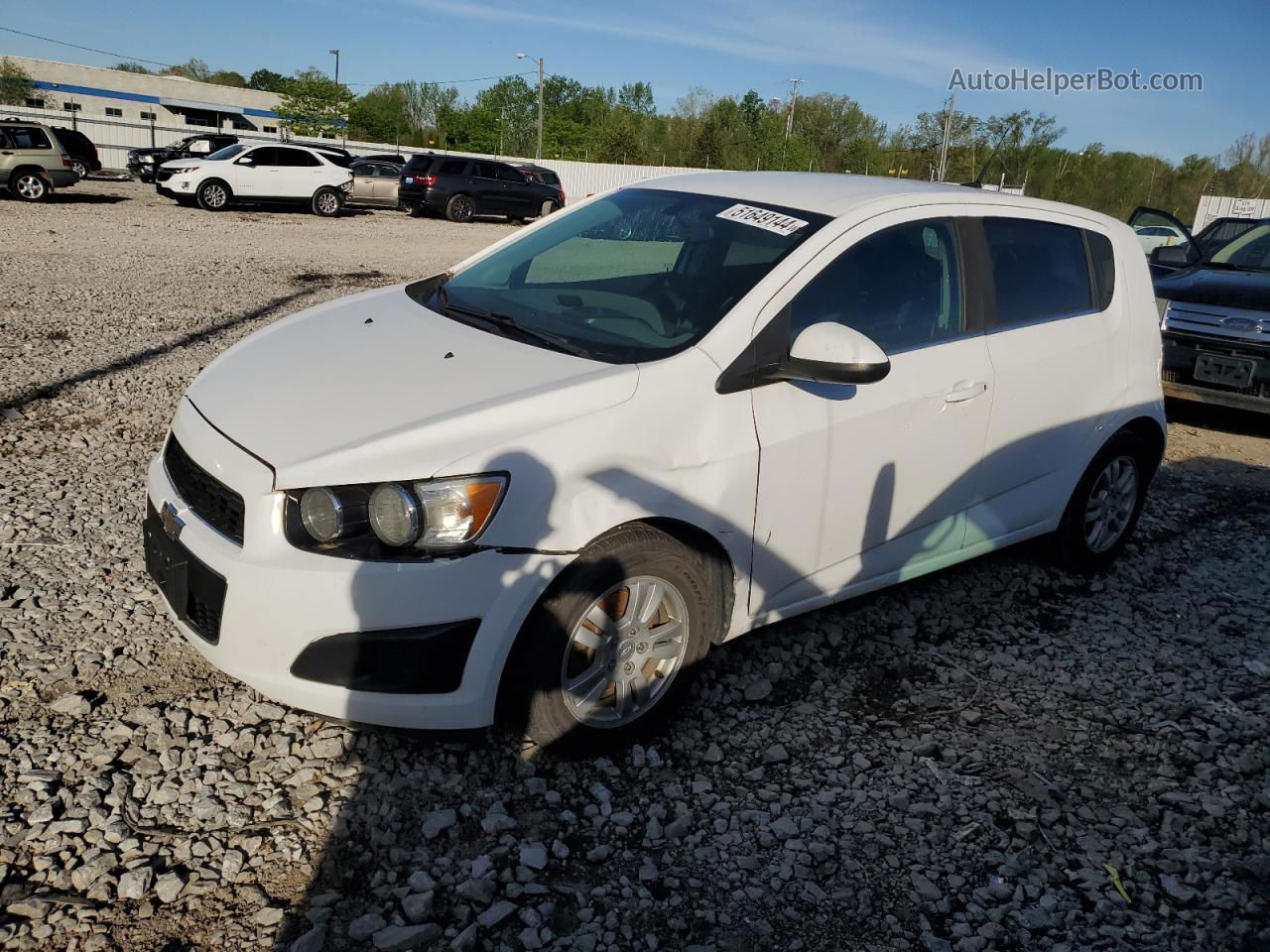 2014 Chevrolet Sonic Lt White vin: 1G1JC6SH3E4194033