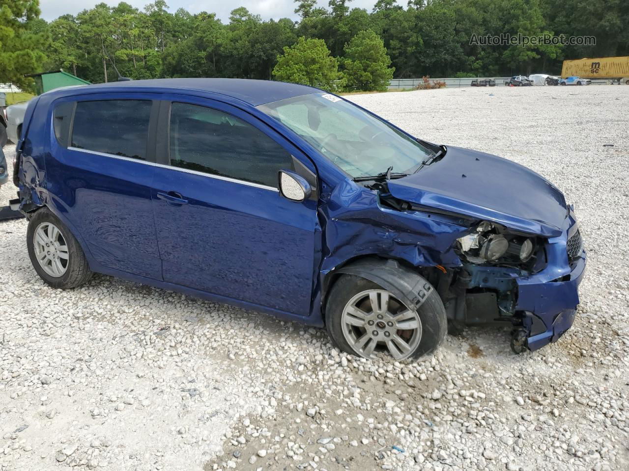 2014 Chevrolet Sonic Lt Blue vin: 1G1JC6SH3E4223515