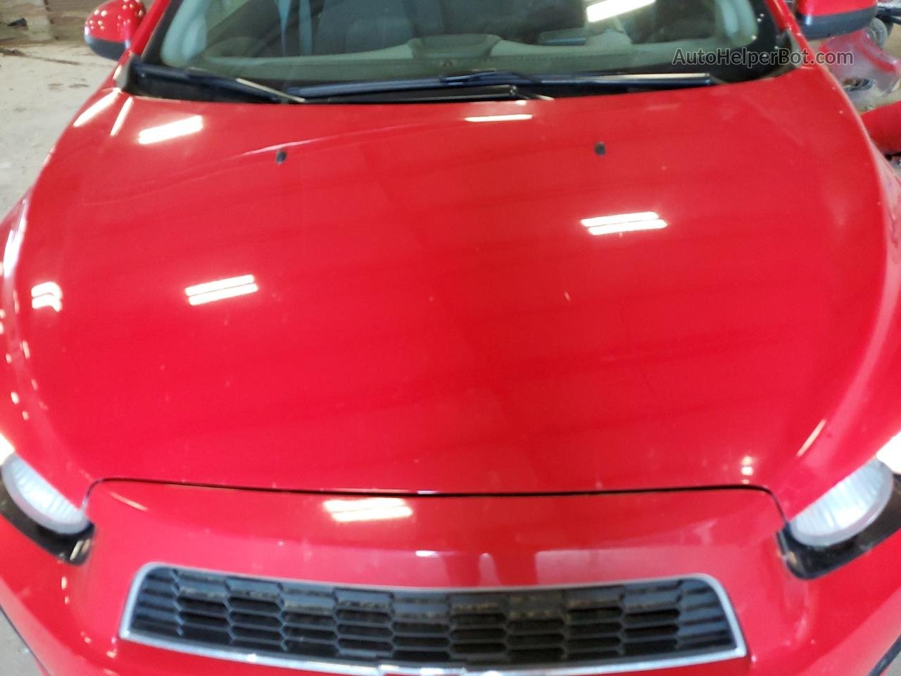 2013 Chevrolet Sonic Lt Red vin: 1G1JC6SH4D4192337