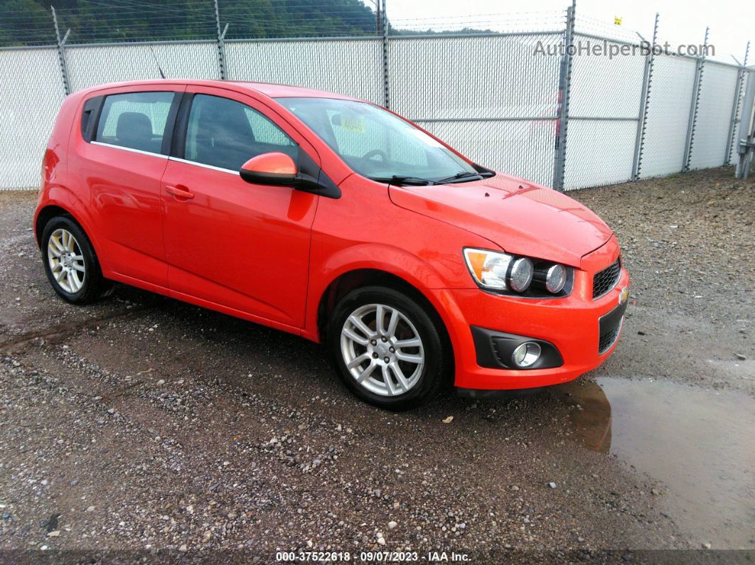 2013 Chevrolet Sonic Lt Orange vin: 1G1JC6SH5D4128095