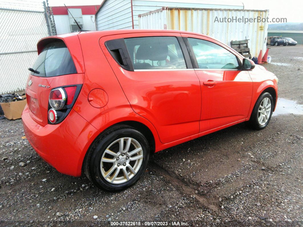 2013 Chevrolet Sonic Lt Orange vin: 1G1JC6SH5D4128095