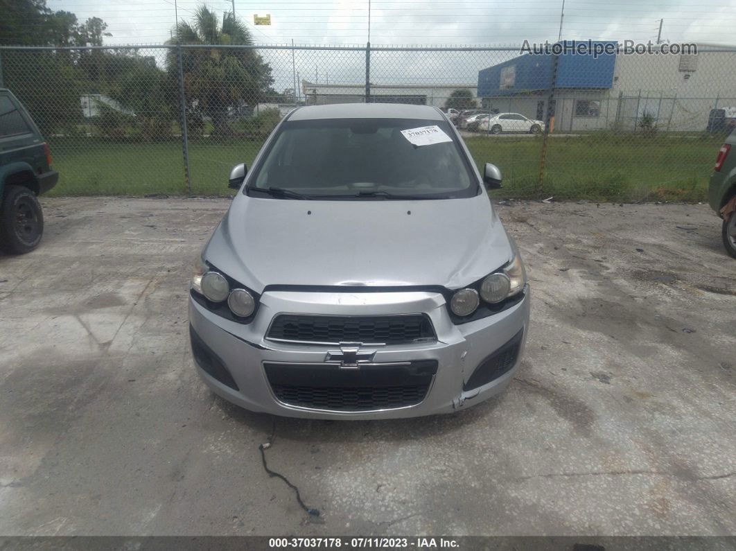 2014 Chevrolet Sonic Lt Silver vin: 1G1JC6SH6E4103045