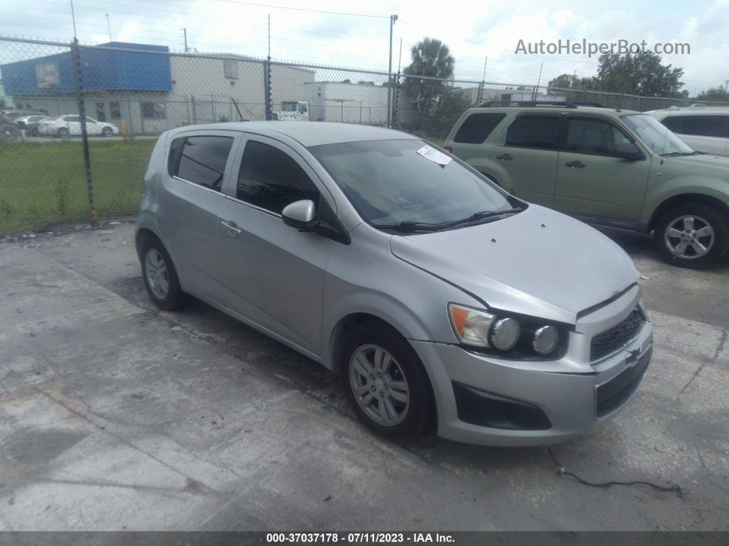 2014 Chevrolet Sonic Lt Silver vin: 1G1JC6SH6E4103045