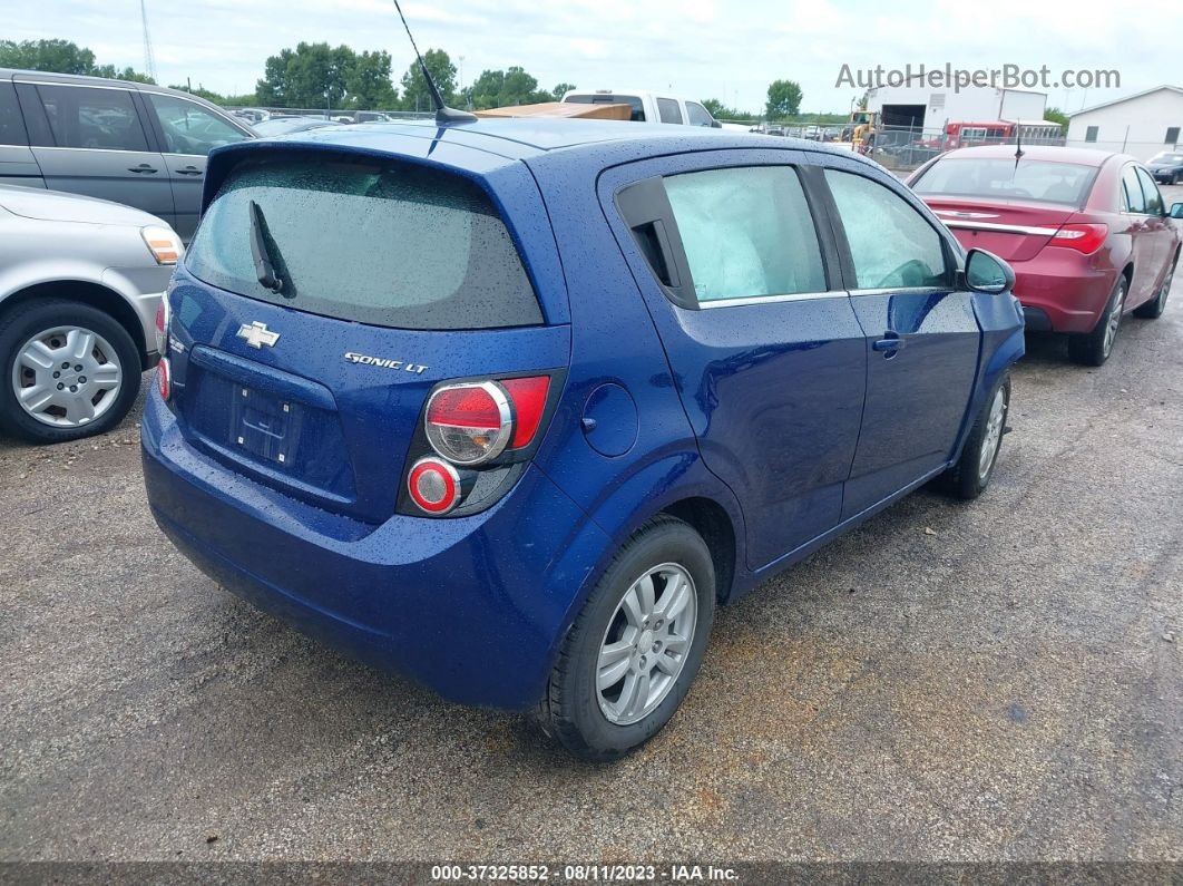 2014 Chevrolet Sonic Lt Auto Blue vin: 1G1JC6SH6E4220592