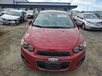 2013 Chevrolet Sonic Lt Red vin: 1G1JC6SH7D4233592