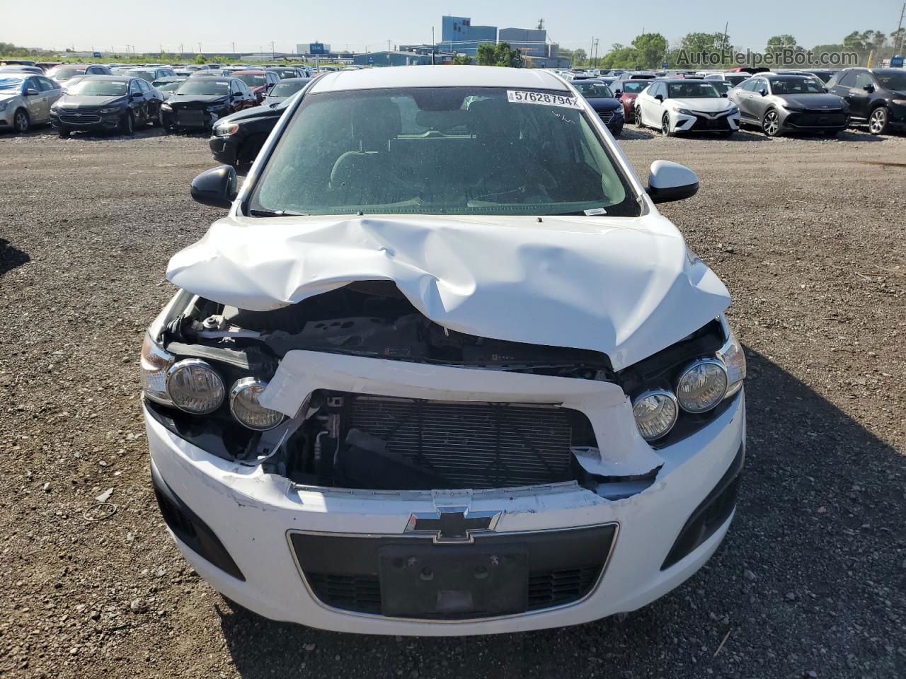 2013 Chevrolet Sonic Lt White vin: 1G1JC6SH7D4247685