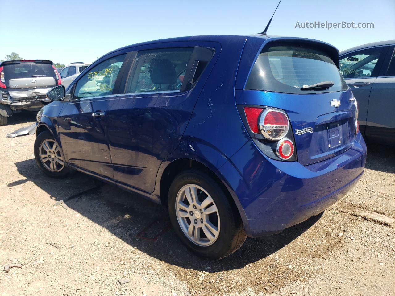 2013 Chevrolet Sonic Lt Синий vin: 1G1JC6SH7D4248206