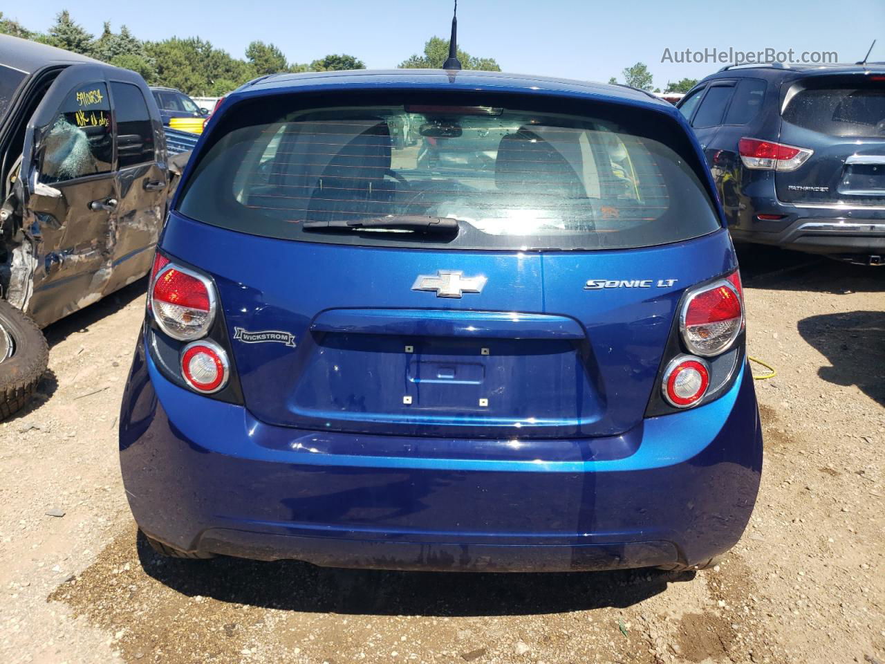 2013 Chevrolet Sonic Lt Blue vin: 1G1JC6SH7D4248206