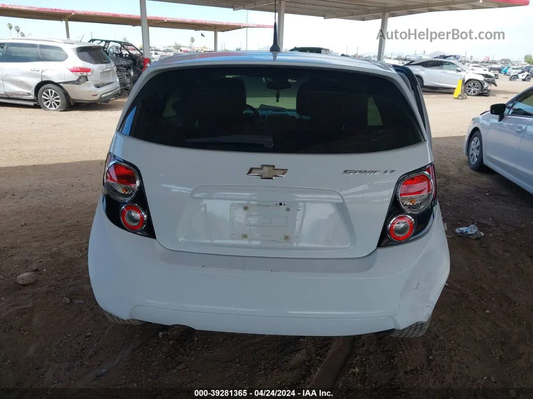 2013 Chevrolet Sonic Lt Auto White vin: 1G1JC6SH8D4116359