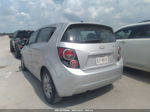 2013 Chevrolet Sonic Lt Silver vin: 1G1JC6SH8D4137194