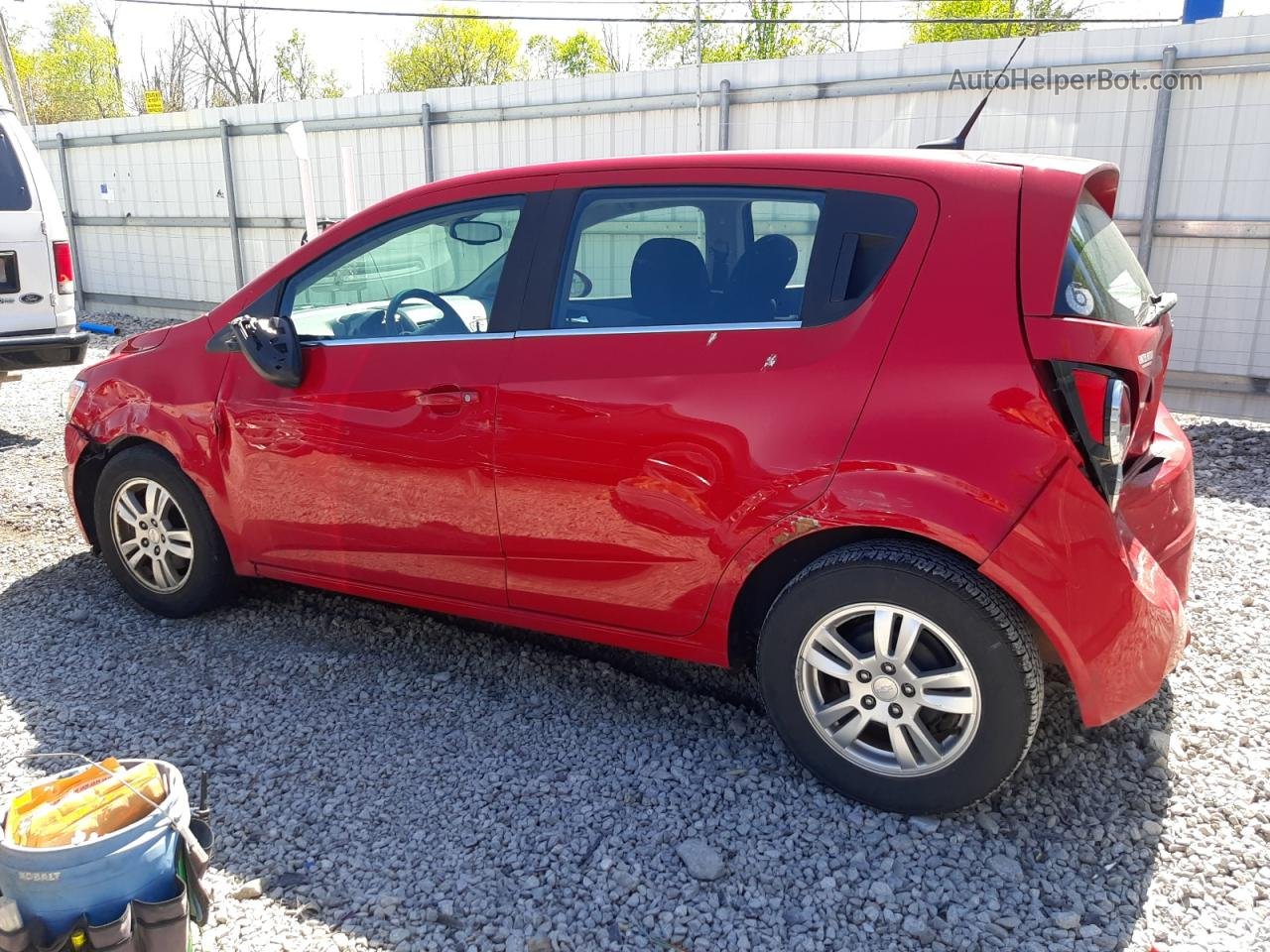 2013 Chevrolet Sonic Lt Red vin: 1G1JC6SH9D4122896