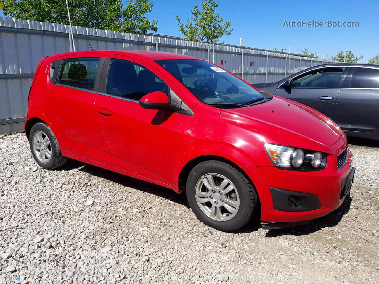 2013 Chevrolet Sonic Lt Red vin: 1G1JC6SH9D4122896