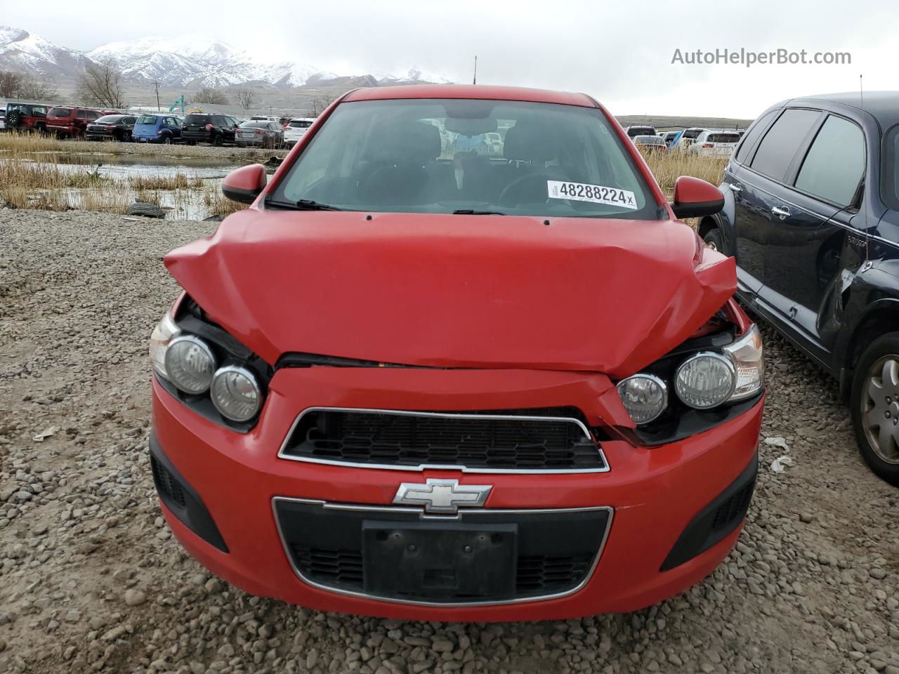 2013 Chevrolet Sonic Lt Red vin: 1G1JC6SH9D4189630