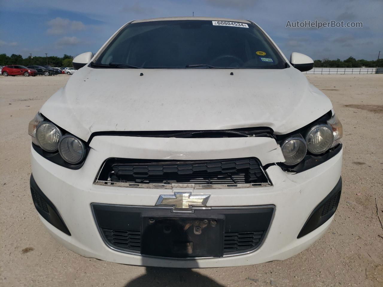 2013 Chevrolet Sonic Lt White vin: 1G1JC6SHXD4106206