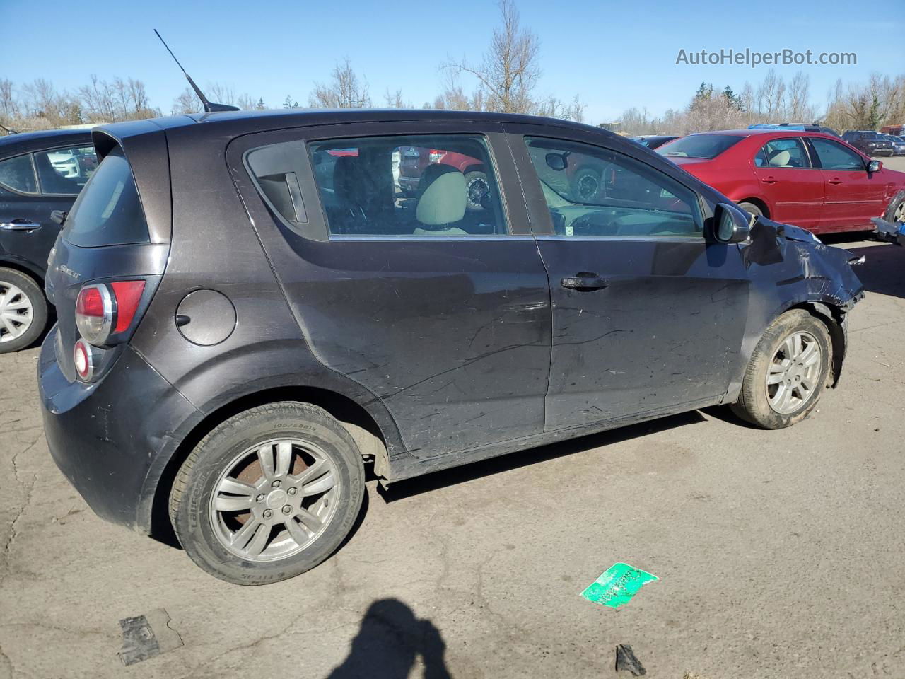 2014 Chevrolet Sonic Lt Black vin: 1G1JC6SHXE4211538