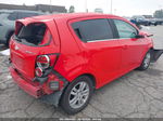 2014 Chevrolet Sonic Lt Auto Red vin: 1G1JC6SHXE4233829