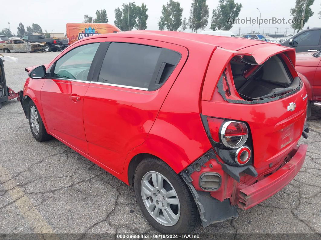 2014 Chevrolet Sonic Lt Auto Red vin: 1G1JC6SHXE4233829