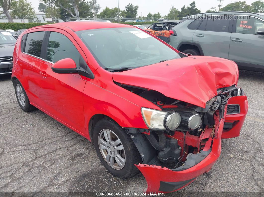 2014 Chevrolet Sonic Lt Auto Red vin: 1G1JC6SHXE4233829