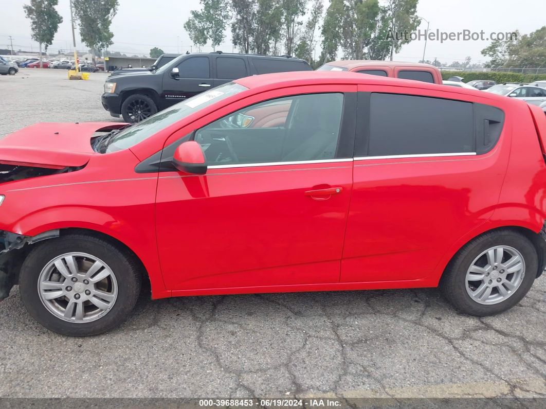 2014 Chevrolet Sonic Lt Auto Red vin: 1G1JC6SHXE4233829