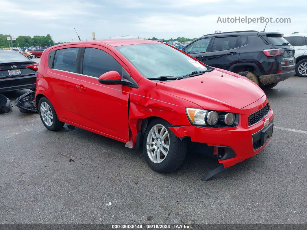 2014 Chevrolet Sonic Lt Auto Red vin: 1G1JC6SHXE4236665