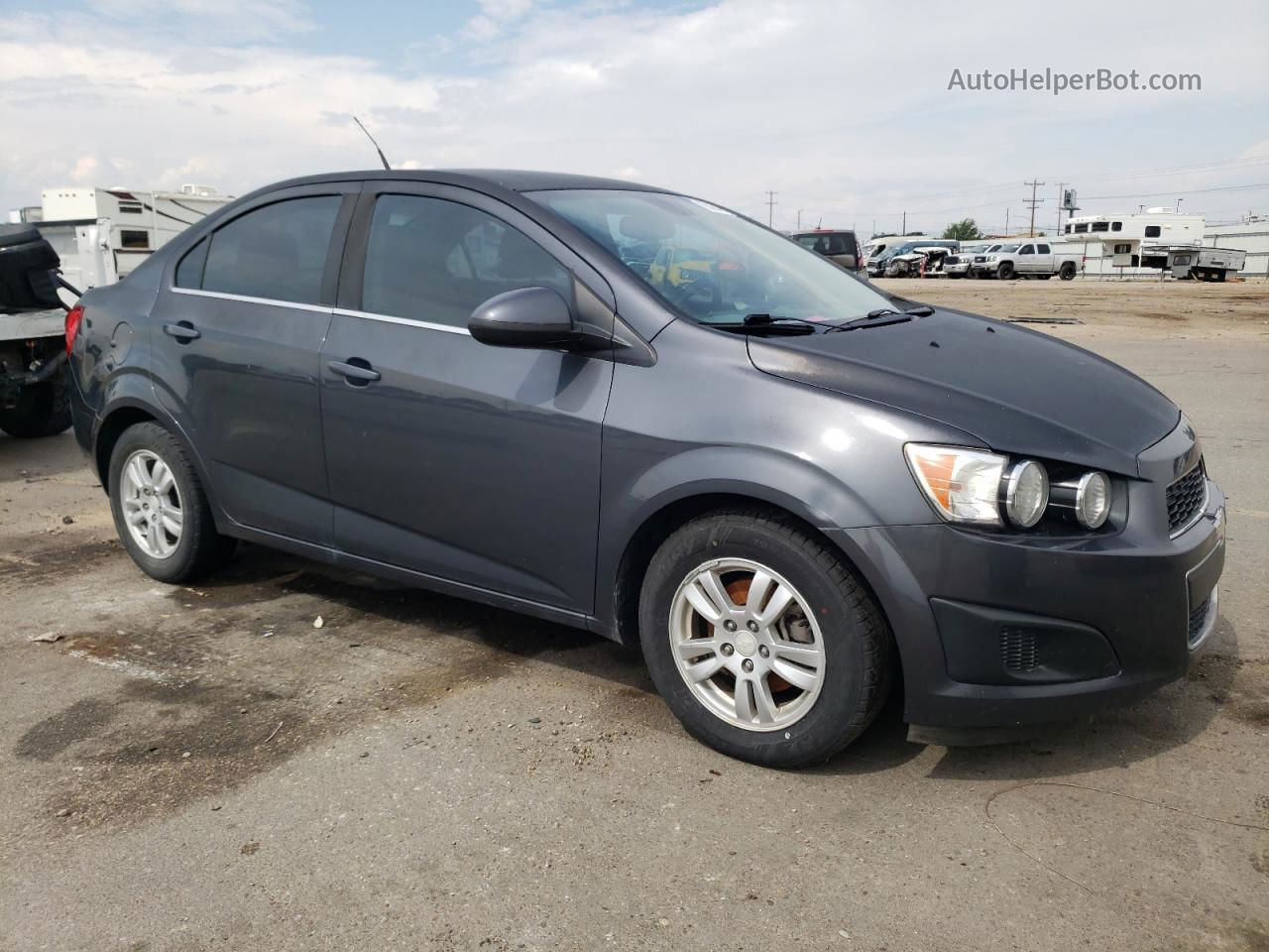 2013 Chevrolet Sonic Lt Gray vin: 1G1JD5SB0D4117816