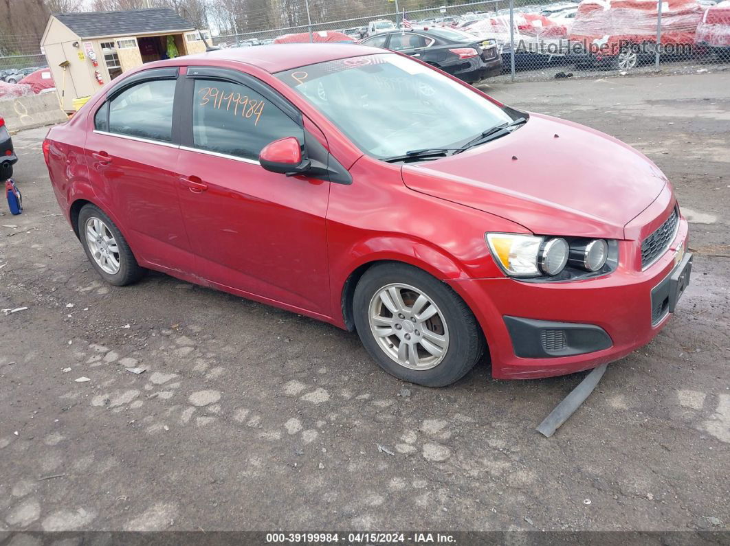 2013 Chevrolet Sonic Lt Manual Red vin: 1G1JD5SB6D4148682